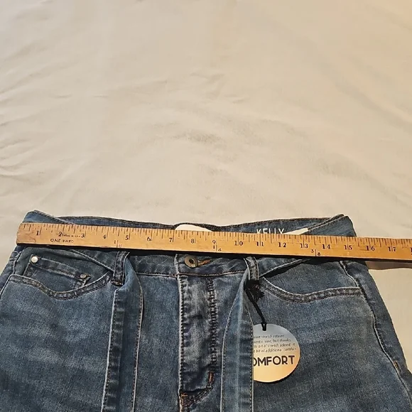 !it jeans Kelly Wide-Leg Jeans with Waist Tie - Denim Blue - Picture 10 of 10